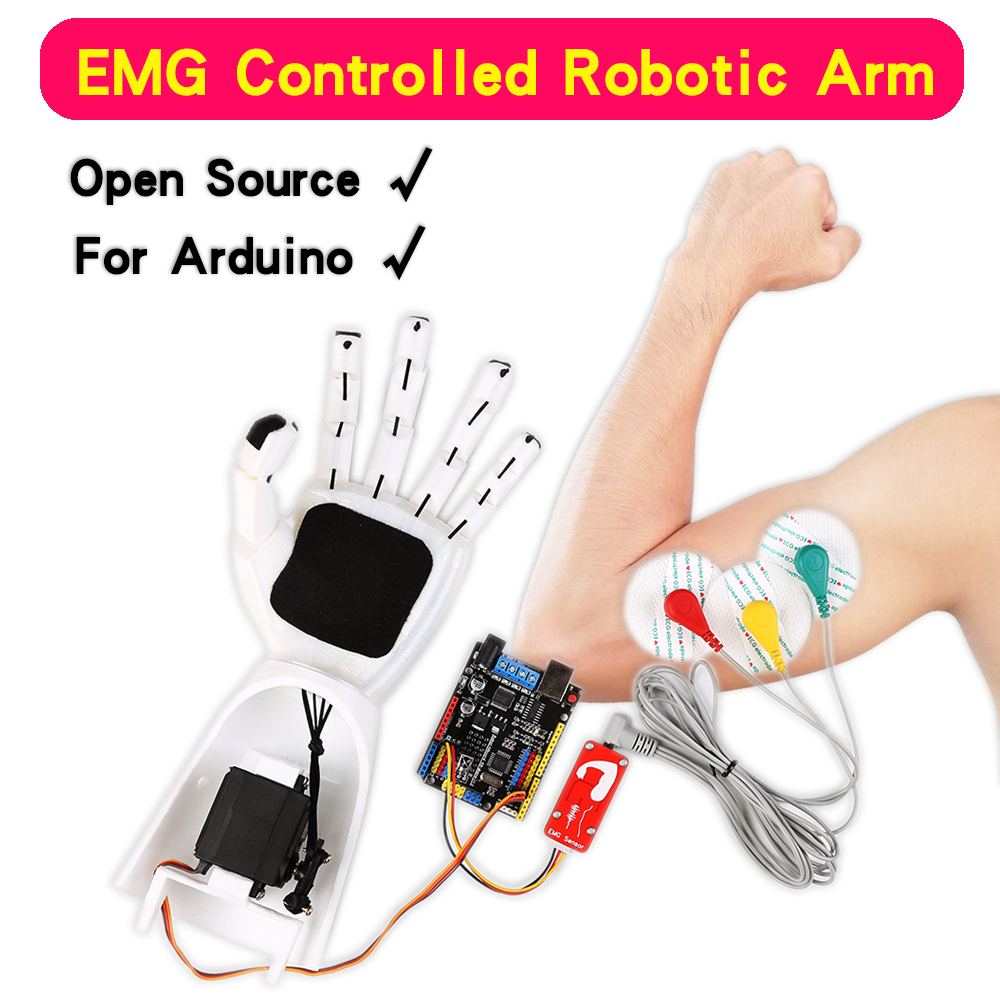 EMG Sensor Robotic Arm Electri - Science Project 评论和价格