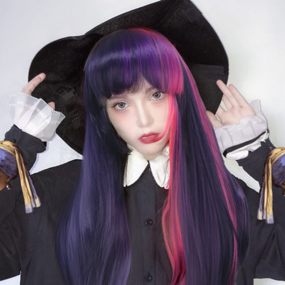 Pink Purple Neat Bangs Long St - Science Bob 评论和价格