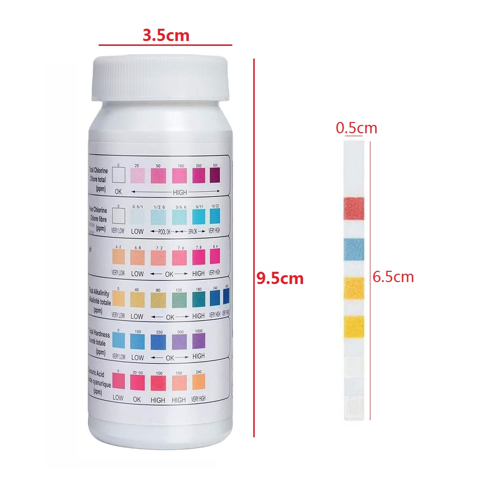 50pcs/Bottle Multipurpose 6 in - Ph Strip Test 评论和价格