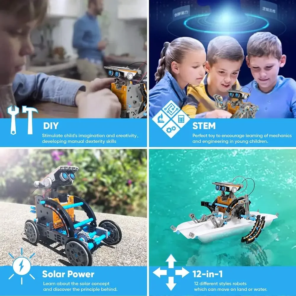 13-in-1 Education Solar Robot  - Science Project Robot 评论和价格