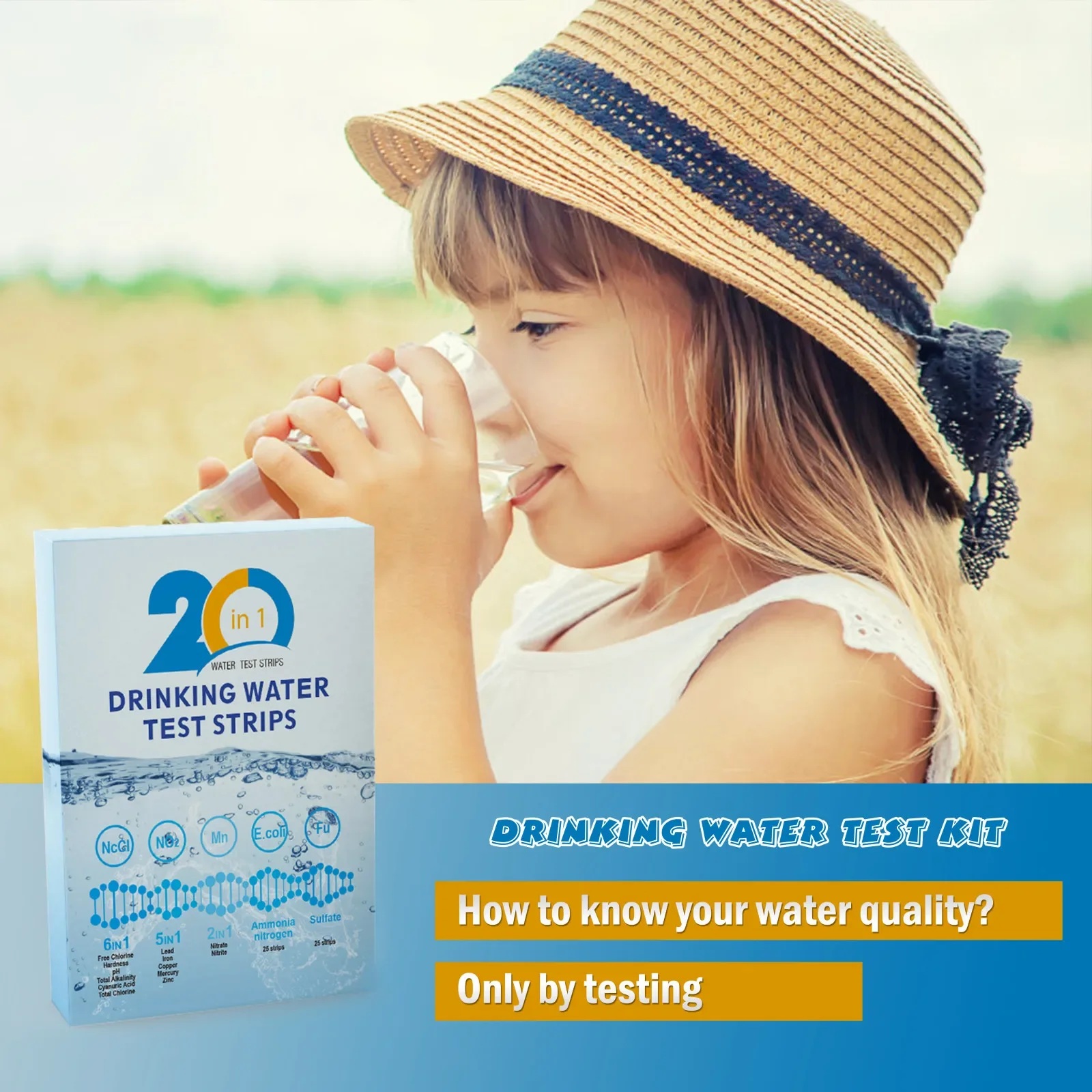 YAGO 20 in 1 Water Test Strips - Water Testing Kit 评论和价格