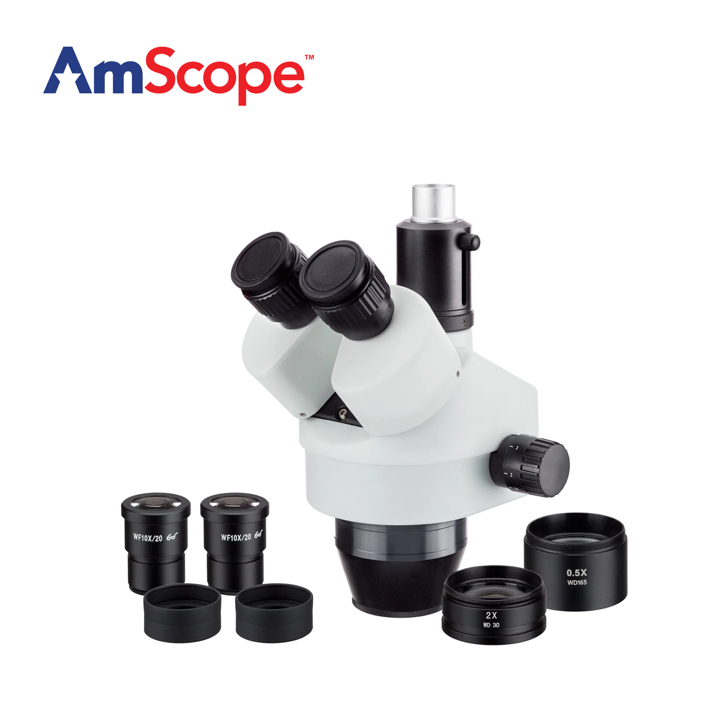 AmScope 7X-45X Magnification T - Amscope Microscope Stereo 7X-45X 评论和价格