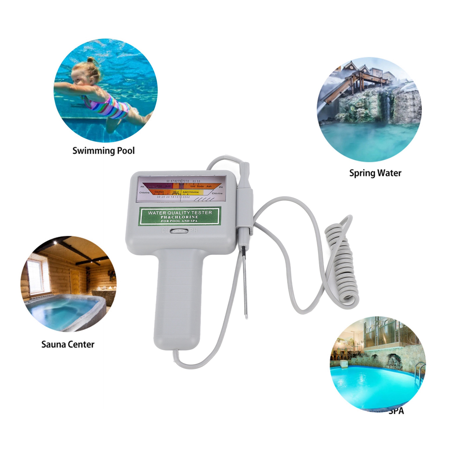 Digital Pool Water Tester pH C - Water Testing Kit 评论和价格