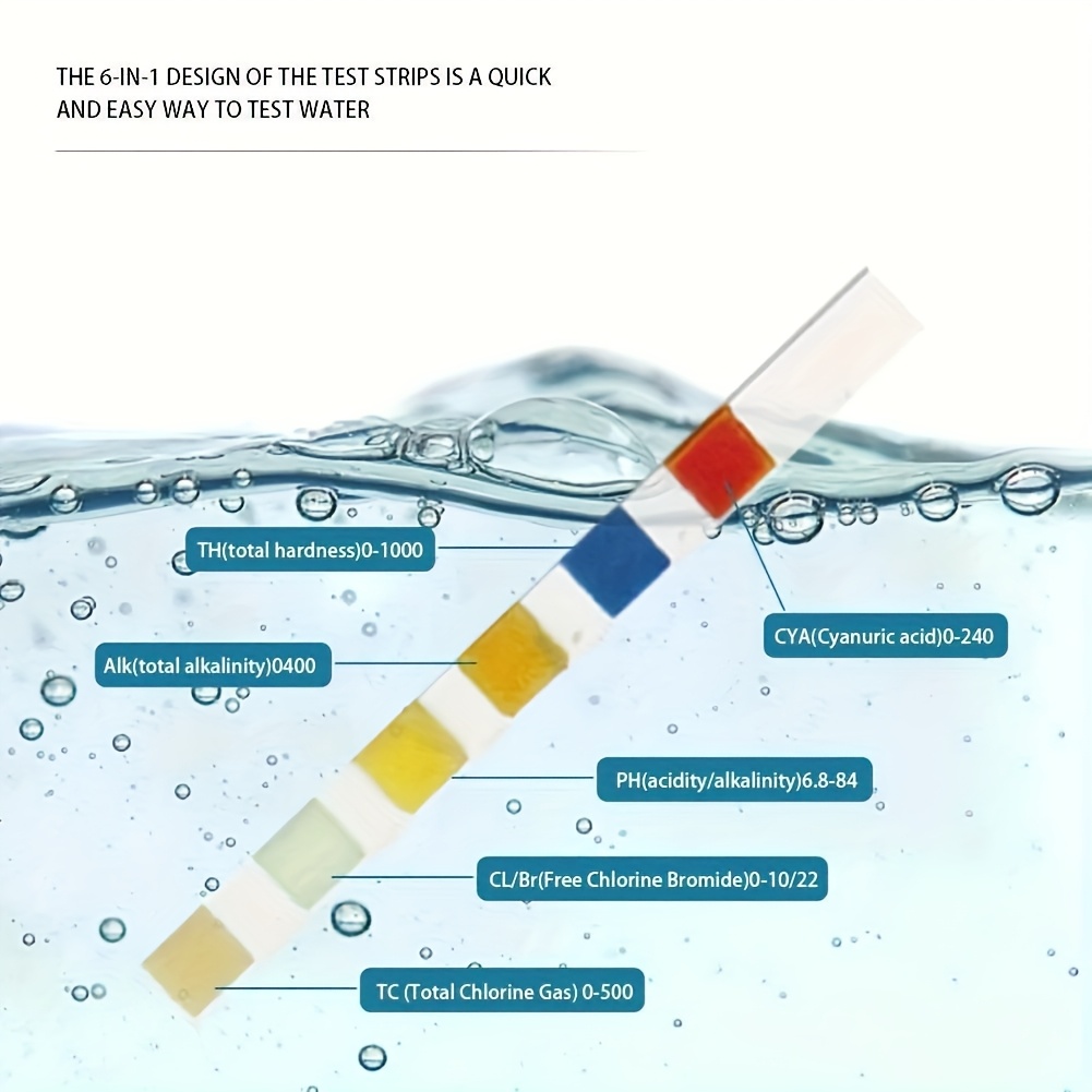 6-in-1 Pool & Spa Water Test S - Ph Strip Test 评论和价格