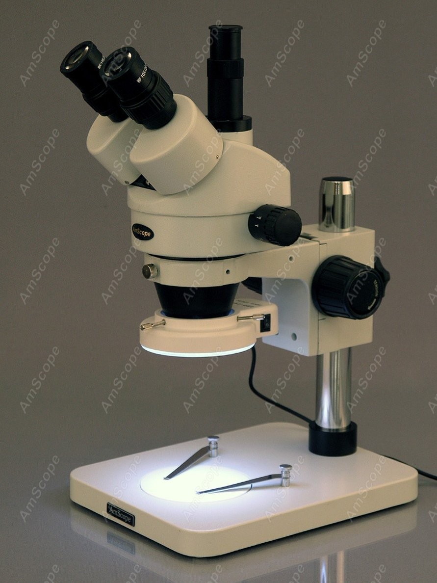AmScope Trinocular Zoom Stereo - Amscope Microscope Stereo 7X-45X 评论和价格