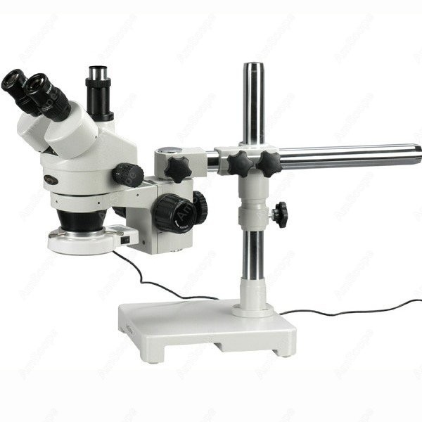 AmScope SM-3T Trinocular Zoom  - Amscope Microscope Stereo 7X-45X 评论和价格
