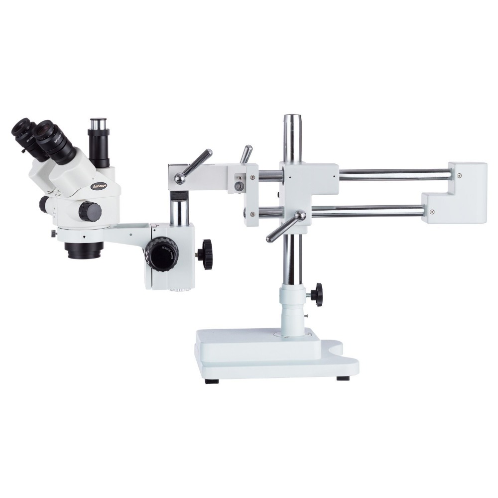 AmScope 7X-45X Simul-Focal Ste - Amscope Microscope Stereo 7X-45X 评论和价格